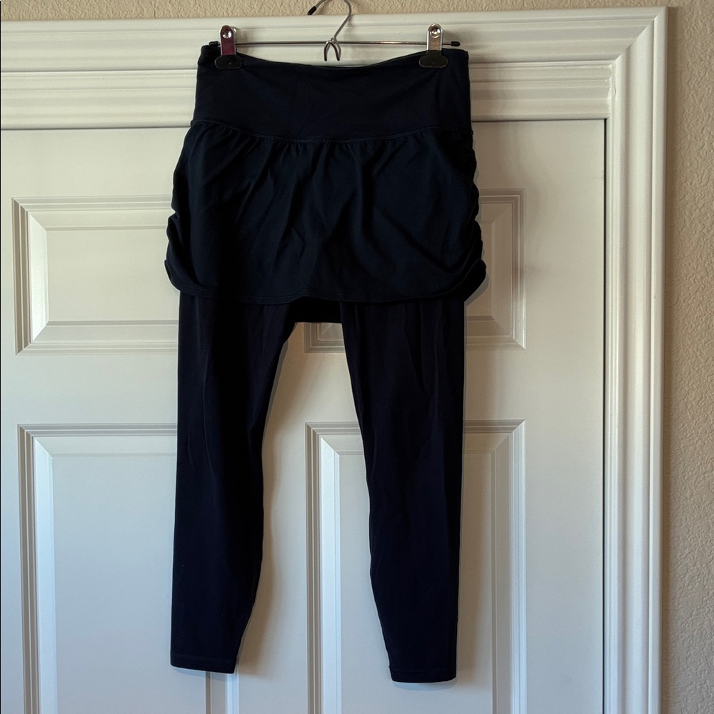 Athleta Navy Elation 2-in-1 Leggings
